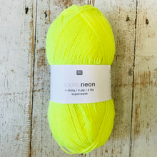 Load image into Gallery viewer, Rico Design Socks Neon 4 Ply, 100g