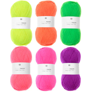 Rico Design Socks Neon 4 Ply, 100g